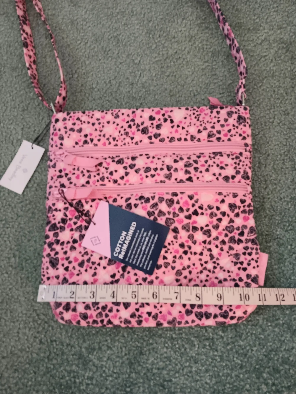 New Vera Bradley Triple Zip Hipster Crossbody - Picture 10 of 16